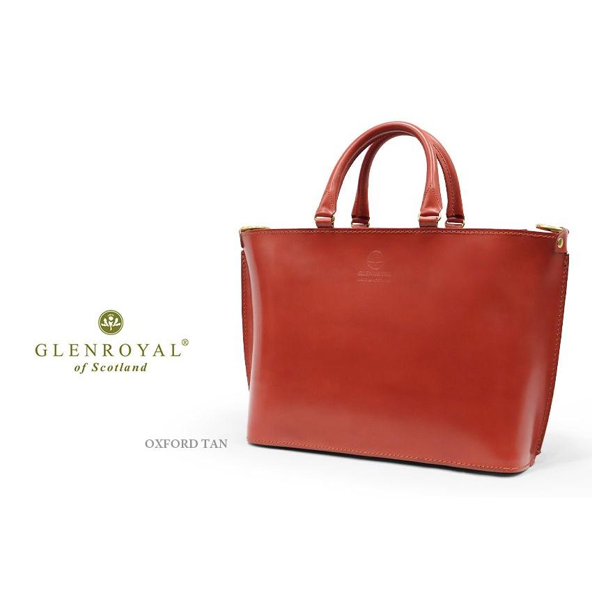 正規品 GLENROYAL  グレンロイヤル トートバッグ 01-5844 ジップ ショルダー トートバッグS 横型 ブライドルレザー ショルダーストラップ付き（新品）英国製の画像