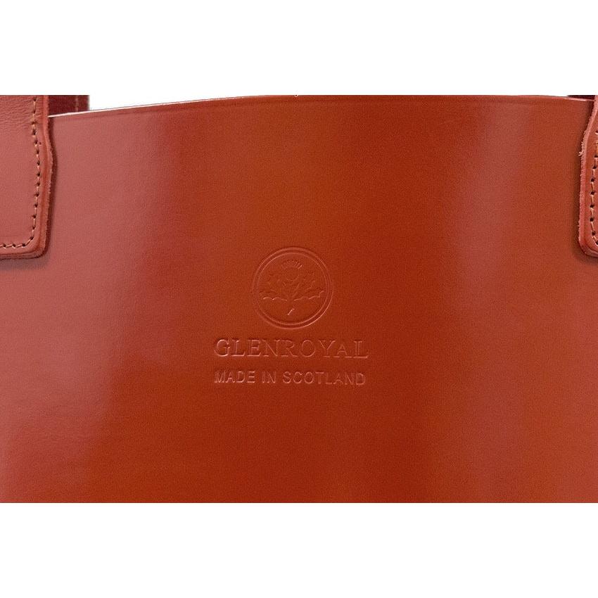正規品 GLENROYAL  グレンロイヤル トートバッグ 01-5844 ジップ ショルダー トートバッグS 横型 ブライドルレザー ショルダーストラップ付き（新品）英国製の画像