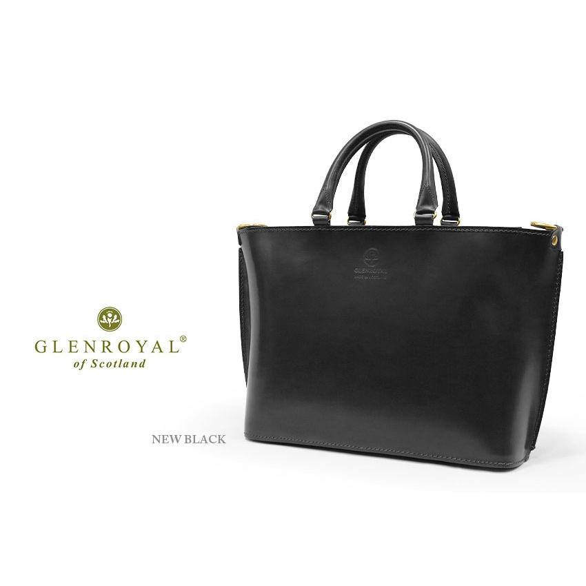 正規品 GLENROYAL  グレンロイヤル トートバッグ 01-5844 ジップ ショルダー トートバッグS 横型 ブライドルレザー ショルダーストラップ付き（新品）英国製の画像