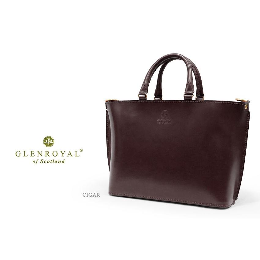 正規品 GLENROYAL  グレンロイヤル トートバッグ 01-5844 ジップ ショルダー トートバッグS 横型 ブライドルレザー ショルダーストラップ付き（新品）英国製の画像