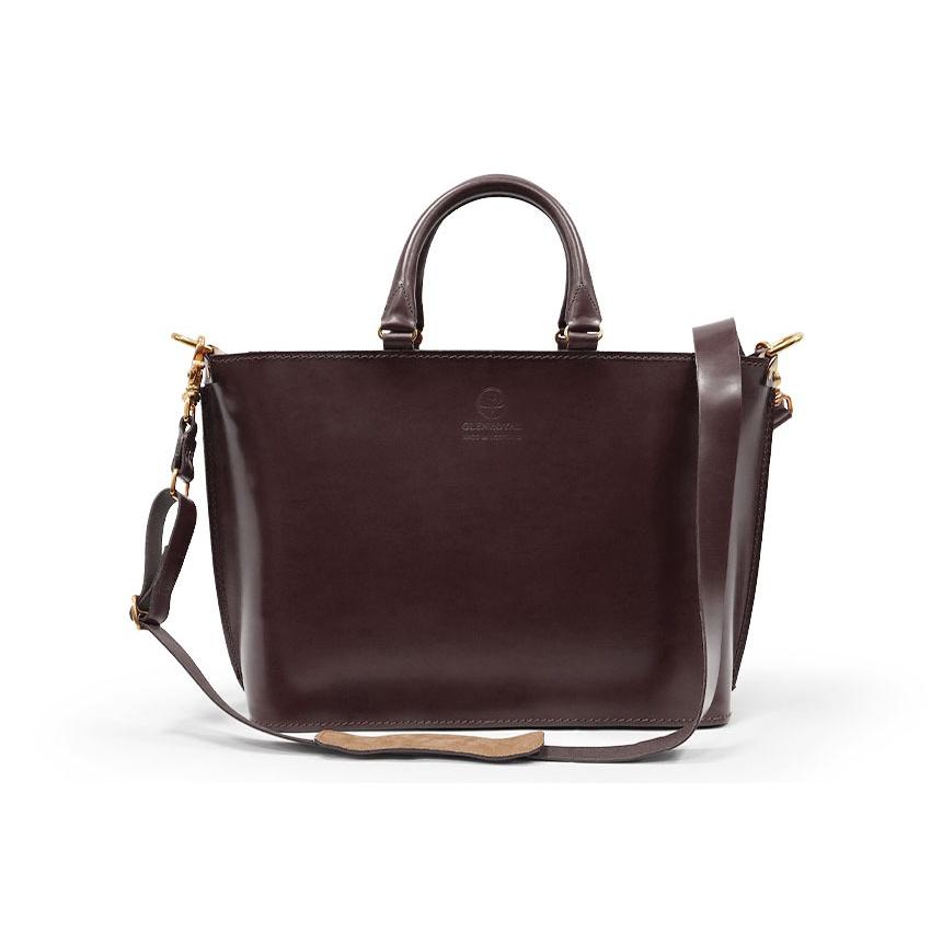 正規品 GLENROYAL  グレンロイヤル トートバッグ 01-5844 ジップ ショルダー トートバッグS 横型 ブライドルレザー ショルダーストラップ付き（新品）英国製の画像