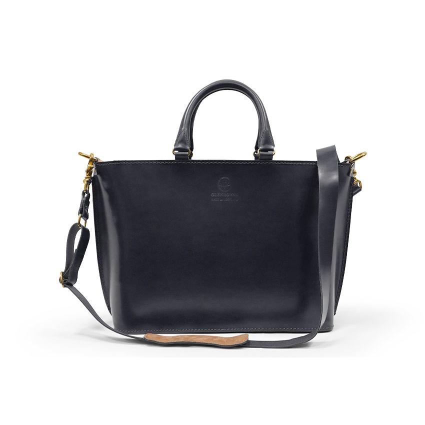 正規品 GLENROYAL  グレンロイヤル トートバッグ 01-5844 ジップ ショルダー トートバッグS 横型 ブライドルレザー ショルダーストラップ付き（新品）英国製の画像