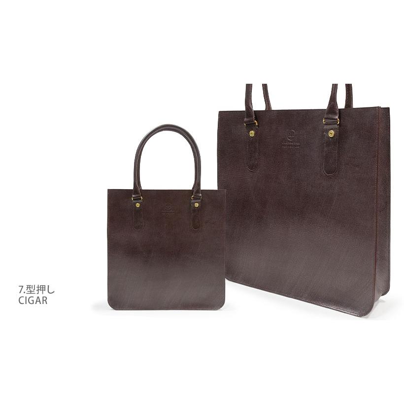 正規品 GLENROYAL  グレンロイヤル ブライドルレザー 型押しレザー トートバッグ LEATHER TOTE BAG 01-6087k（新品）の画像