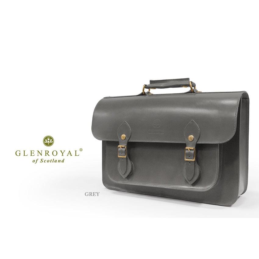 正規品 GLENROYAL  グレンロイヤル サッチェルバッグ 02-6042 SATCHEL BAG WITH D-RING 15( 15インチ幅 ) フルブライドルレザー（新品）英国製の画像