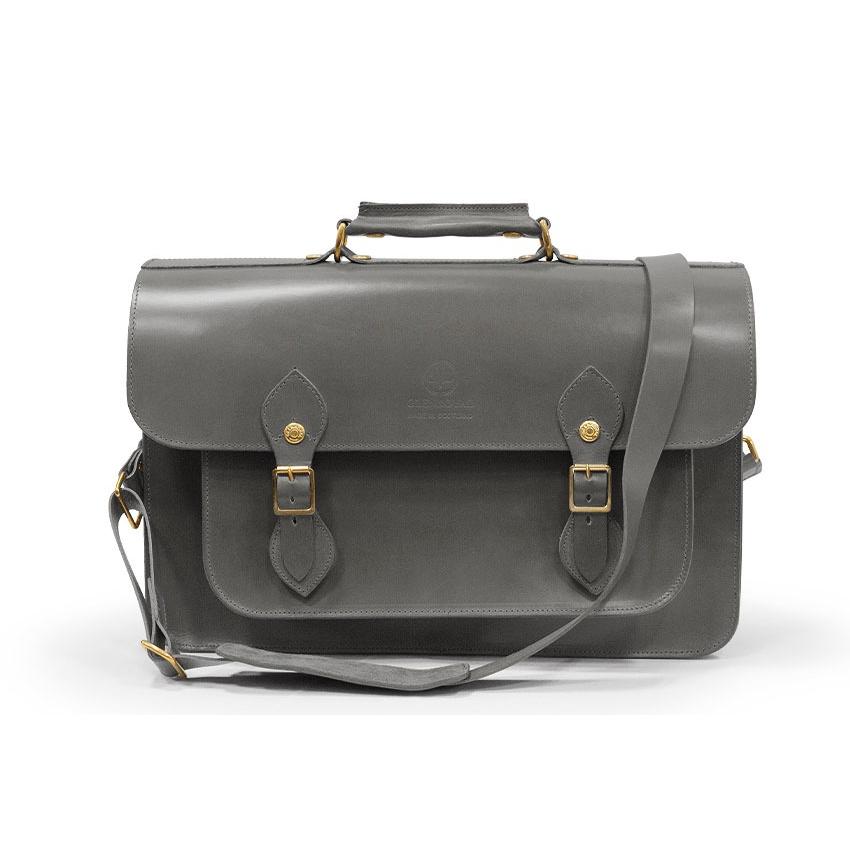 正規品 GLENROYAL  グレンロイヤル サッチェルバッグ 02-6042 SATCHEL BAG WITH D-RING 15( 15インチ幅 ) フルブライドルレザー（新品）英国製の画像