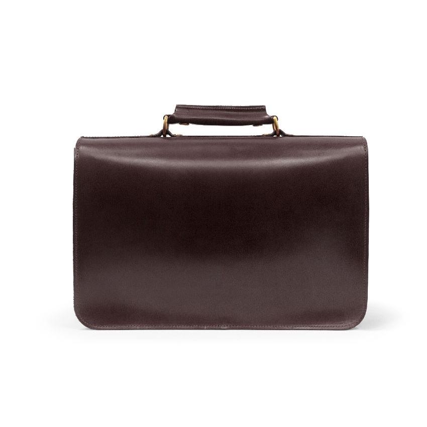 正規品 GLENROYAL  グレンロイヤル サッチェルバッグ 02-6042 SATCHEL BAG WITH D-RING 15( 15インチ幅 ) フルブライドルレザー（新品）英国製の画像