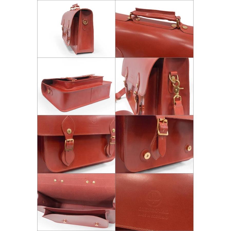 正規品 GLENROYAL  グレンロイヤル サッチェルバッグ 02-6042 SATCHEL BAG WITH D-RING 15( 15インチ幅 ) フルブライドルレザー（新品）英国製の画像