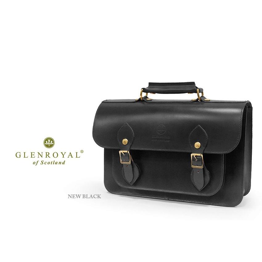 正規品 GLENROYAL  グレンロイヤル サッチェルバッグ 02-6042 SATCHEL BAG WITH D-RING 15( 15インチ幅 ) フルブライドルレザー（新品）英国製の画像