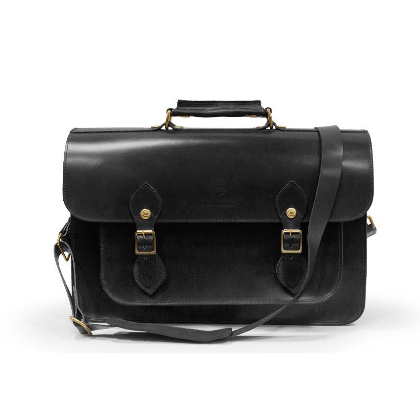 正規品 GLENROYAL  グレンロイヤル サッチェルバッグ 02-6042 SATCHEL BAG WITH D-RING 15( 15インチ幅 ) フルブライドルレザー（新品）英国製の画像