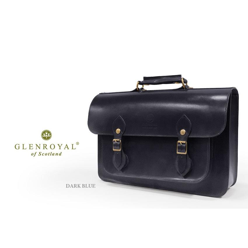 正規品 GLENROYAL  グレンロイヤル サッチェルバッグ 02-6042 SATCHEL BAG WITH D-RING 15( 15インチ幅 ) フルブライドルレザー（新品）英国製の画像