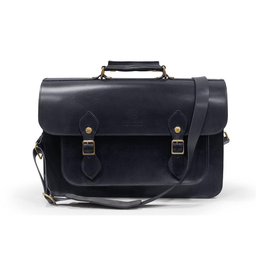 正規品 GLENROYAL  グレンロイヤル サッチェルバッグ 02-6042 SATCHEL BAG WITH D-RING 15( 15インチ幅 ) フルブライドルレザー（新品）英国製の画像
