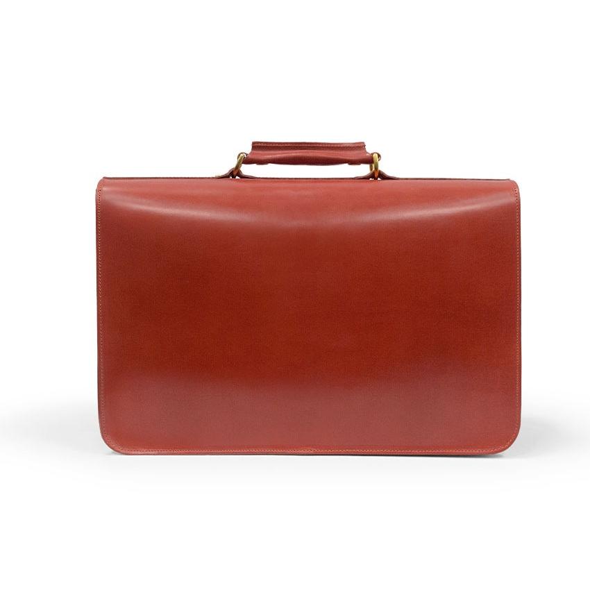 正規品 GLENROYAL  グレンロイヤル サッチェルバッグ 02-6042 SATCHEL BAG WITH D-RING 15( 15インチ幅 ) フルブライドルレザー（新品）英国製の画像