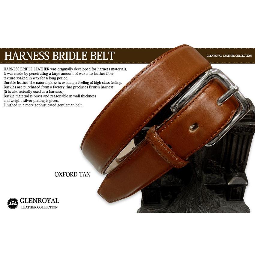 正規品【 GLENROYAL / グレンロイヤル 】●06-6234 ハーネスブライドルレザーベルト HARNESS BRIDLE BELT ( ステッチ入 ) ( メンズ )｜messenger-r｜07