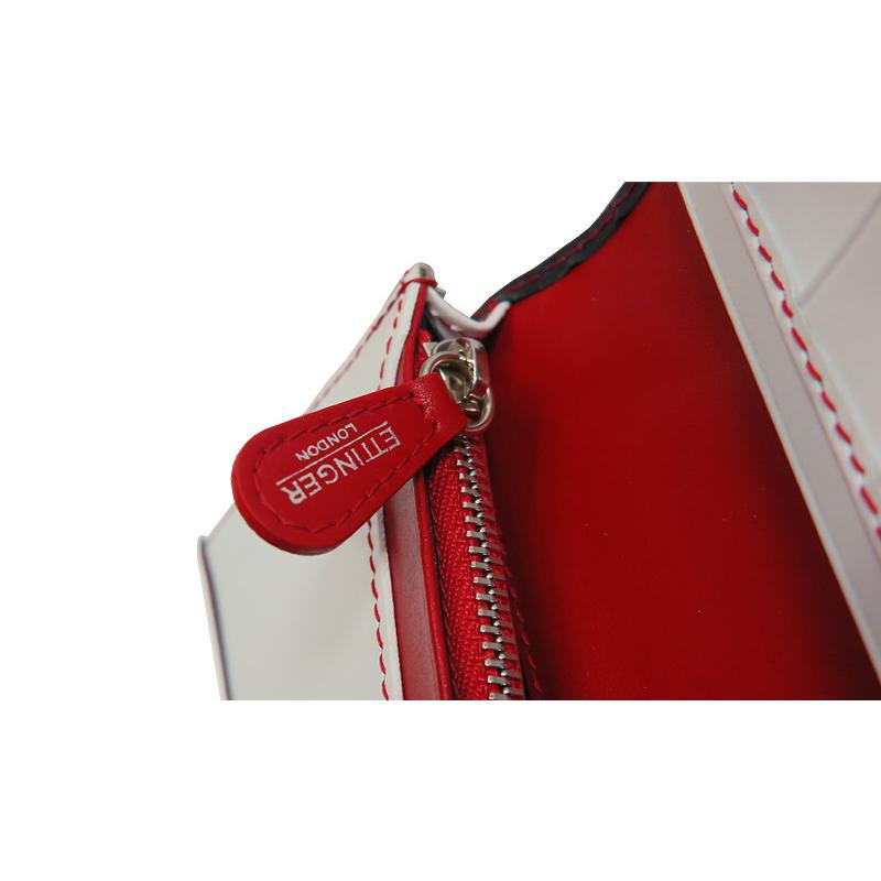 ETTINGER社公認正規販売店 ETTINGER エッティンガー 長財布 2112BEJR NAVY-WHITE-RED ( RUBY ) 小銭入れ付き長財布 別注カラー 007の画像