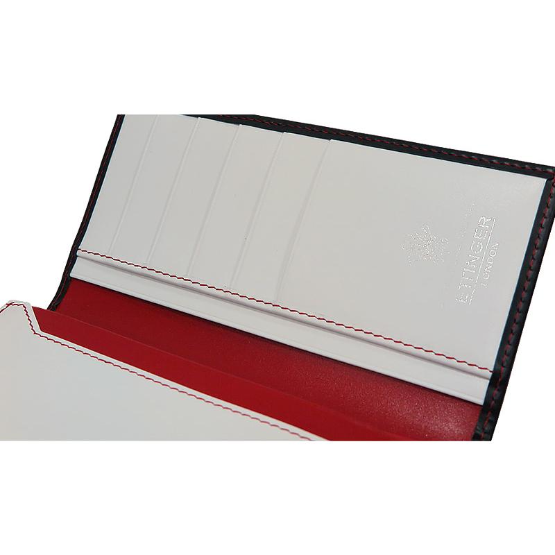 ETTINGER社公認正規販売店 ETTINGER エッティンガー 長財布 2112BEJR NAVY-WHITE-RED ( RUBY ) 小銭入れ付き長財布 別注カラー 007の画像