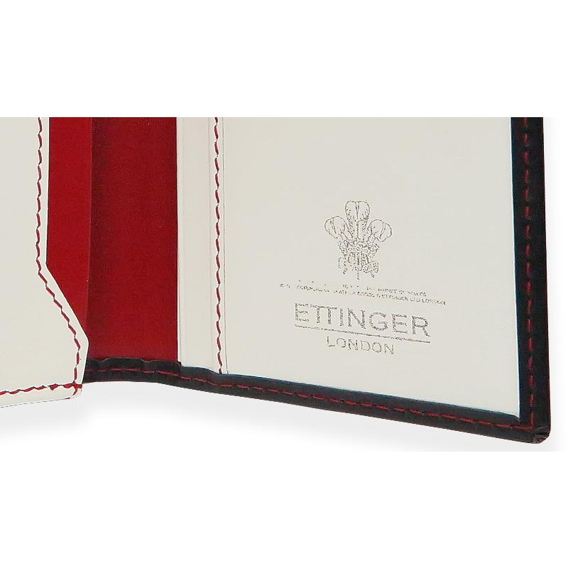 ETTINGER社公認正規販売店 ETTINGER エッティンガー 長財布 2112BEJR NAVY-WHITE-RED ( RUBY ) 小銭入れ付き長財布 別注カラー 007の画像