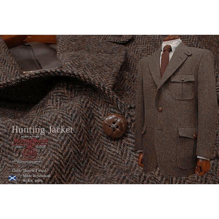 トラッドファッション復刻版 MESSENGER 3ツ釦段返りハンティング