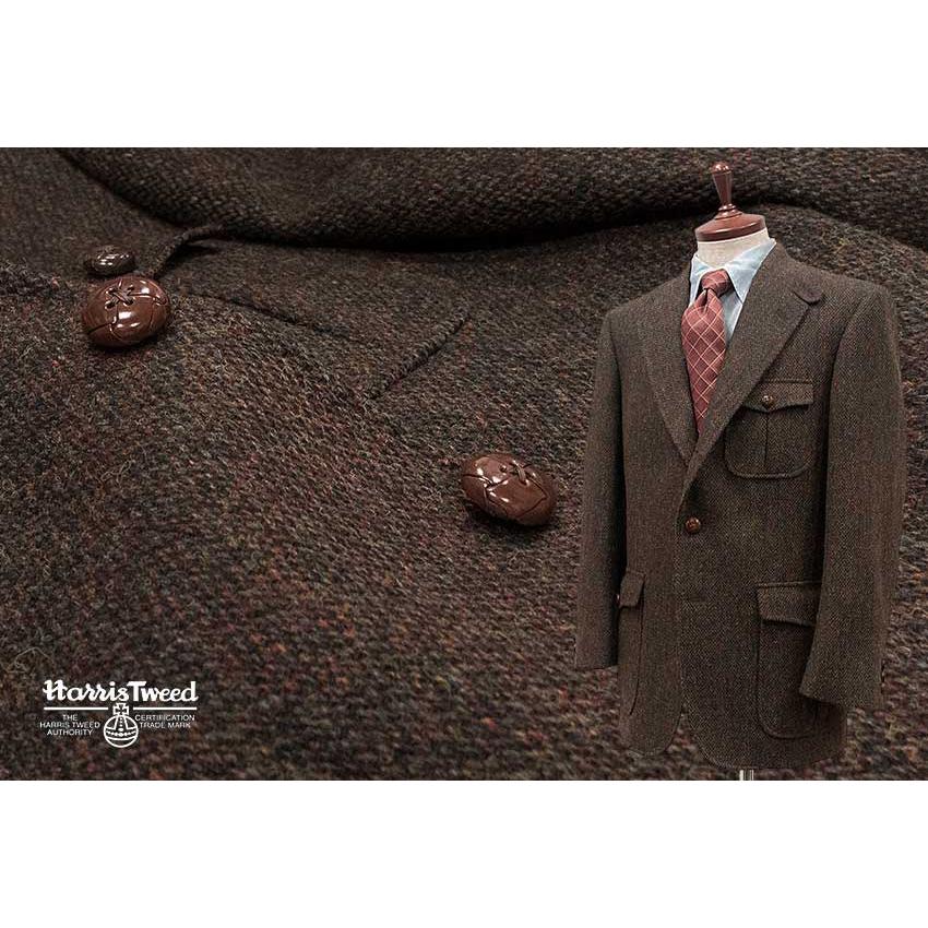 トラッドファッション復刻版 MESSENGER 3ツ釦段返りハンティング