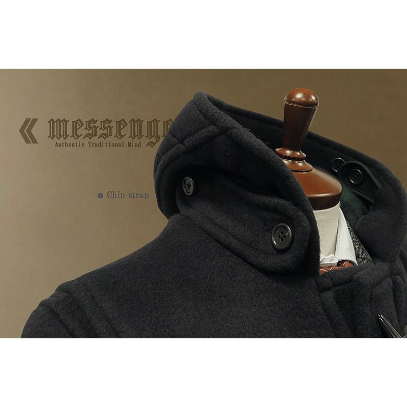 トラッドファッション復刻版 MESSENGER トラディショナル・ダッフルコート (ダブルフェイズ生地) メンズ (512-712) [ made in japan / 日本製 ]の画像