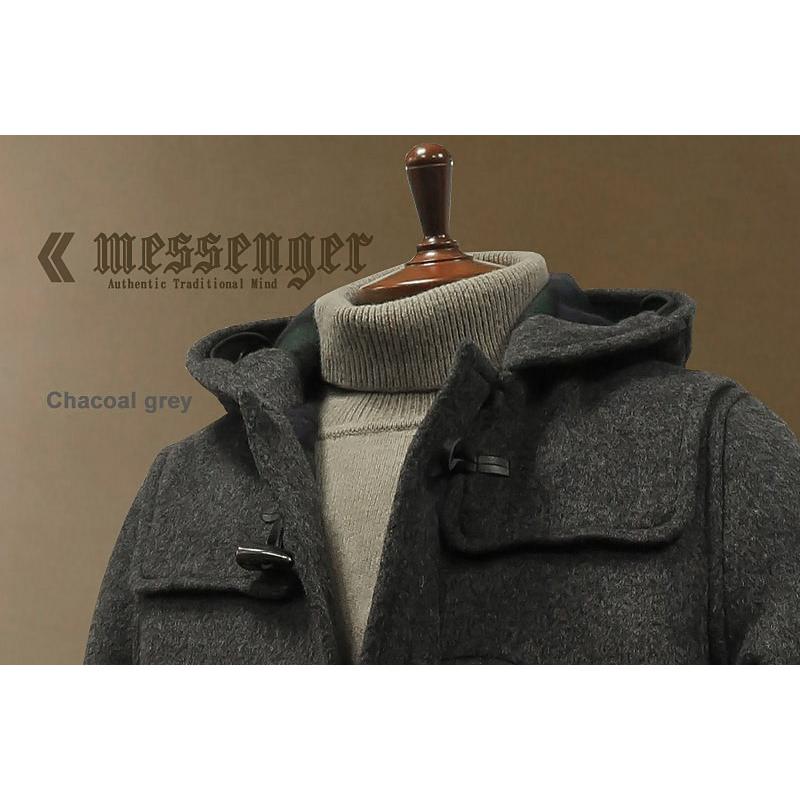 トラッドファッション復刻版 MESSENGER トラディショナル・ダッフルコート (ダブルフェイズ生地) メンズ (512-712) [ made in japan / 日本製 ]の画像