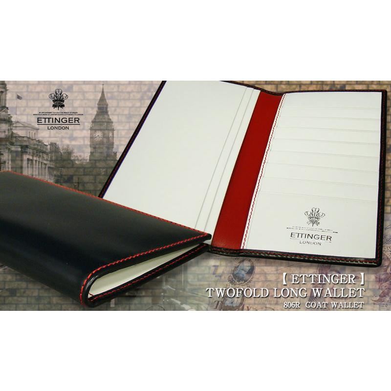 ETTINGER社公認正規販売店 ETTINGER エッティンガー 長財布 806AJR NAVY-WHITE-RED ( RUBY ) ロングウォレット 札入れ 別注カラー 007の画像