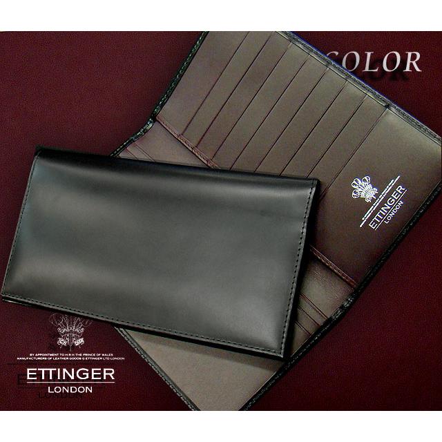 ETTINGER社公認正規販売店 ETTINGER エッティンガー 長財布 806JR VIOLA COLOR BLACK×INSIDE:VIOLA ロングウォレット 札入れ 別注カラー 010の画像