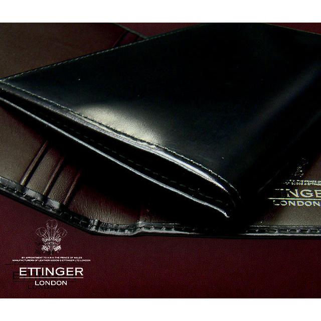 ETTINGER社公認正規販売店 ETTINGER エッティンガー 長財布 806JR VIOLA COLOR BLACK×INSIDE:VIOLA ロングウォレット 札入れ 別注カラー 010の画像