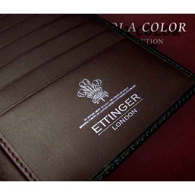 ETTINGER社公認正規販売店 ETTINGER エッティンガー 長財布 806JR VIOLA COLOR BLACK×INSIDE:VIOLA ロングウォレット 札入れ 別注カラー 010の画像