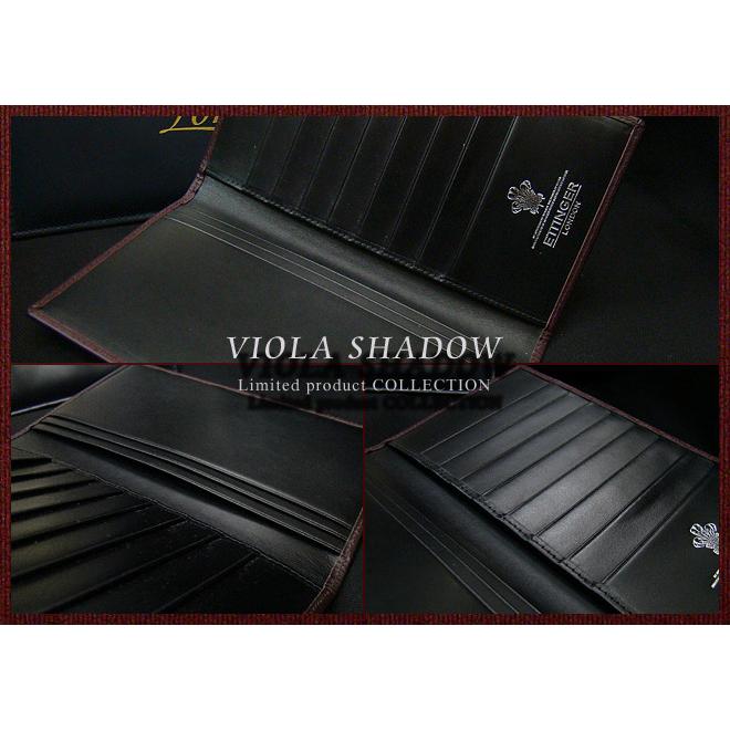 ETTINGER社公認正規販売店 ETTINGER エッティンガー 長財布 806JR VIOLA SHADOW VIOLA×INSIDE:BLACK ロングウォレット 札入れ 別注カラー 006の画像