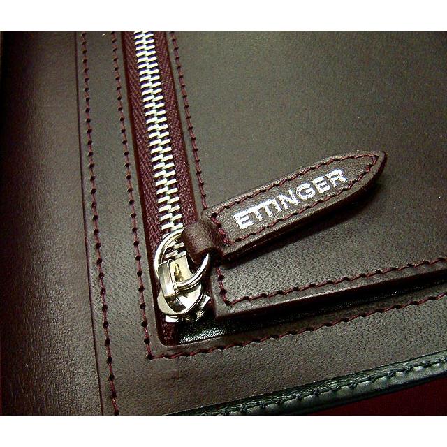 ETTINGER社公認正規販売店 ETTINGER エッティンガー 長財布 953AEJR BLACK×INSIDE:VIOLA LONG WALLET WITH ZIP / 小銭入れ付き長財布 別注カラー 010の画像