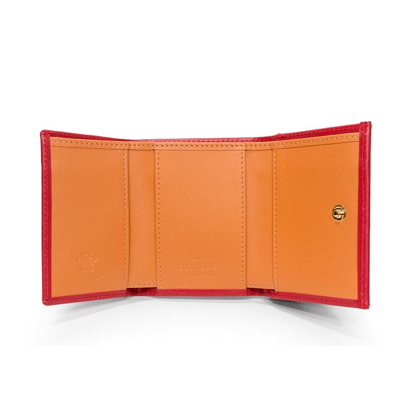 ETTINGER社公認正規販売店 ETTINGER エッティンガー ミニウォレット BH2199J 三つ折り小銭入れ付き ブライドルレザー 内側イエローの画像