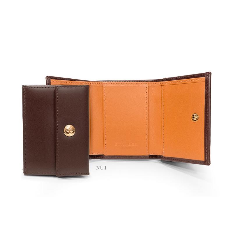 ETTINGER社公認正規販売店 ETTINGER エッティンガー ミニウォレット BH2199J 三つ折り小銭入れ付き ブライドルレザー 内側イエローの画像