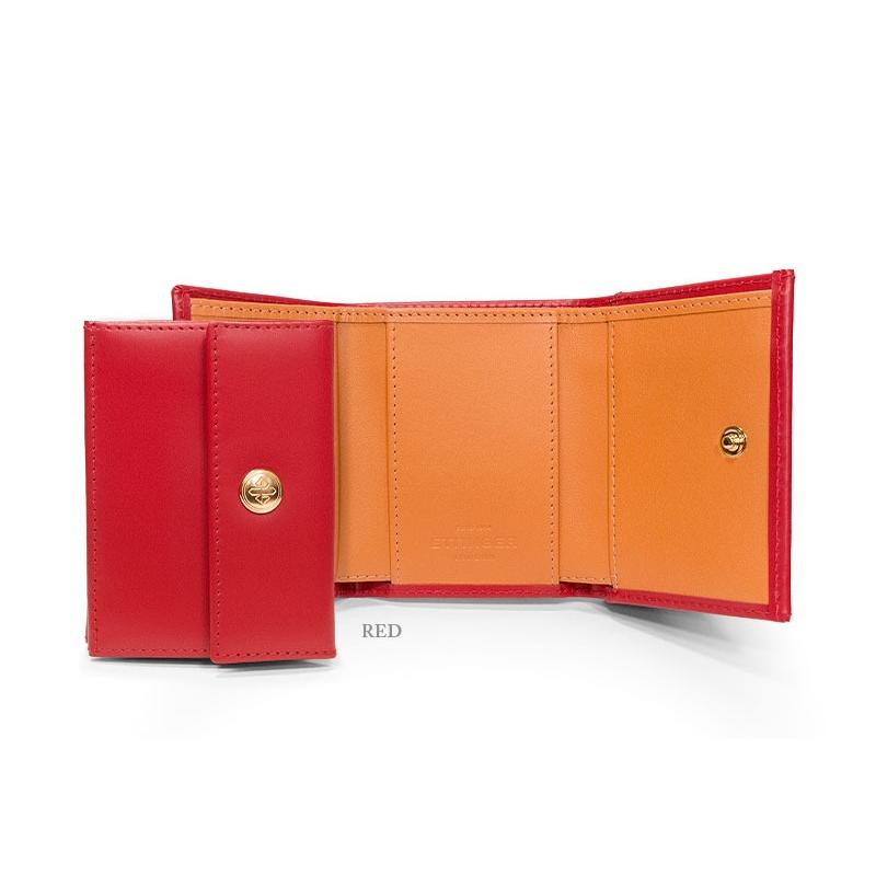 ETTINGER社公認正規販売店 ETTINGER エッティンガー ミニウォレット BH2199J 三つ折り小銭入れ付き ブライドルレザー 内側イエローの画像