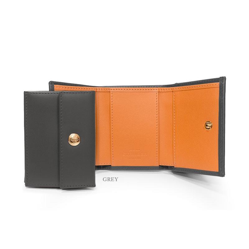 ETTINGER社公認正規販売店 ETTINGER エッティンガー ミニウォレット BH2199J 三つ折り小銭入れ付き ブライドルレザー 内側イエローの画像