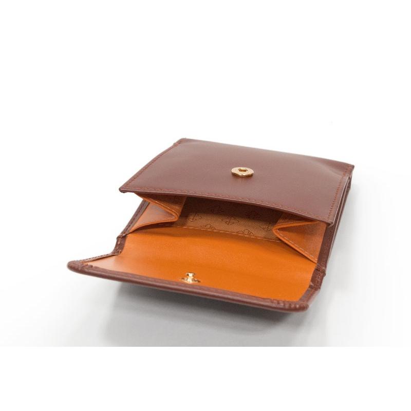ETTINGER社公認正規販売店 ETTINGER エッティンガー 二つ折り財布 BH951AJ BILLFOLD 10C 小銭入れ付き ブライドルレザー 内側イエローの画像
