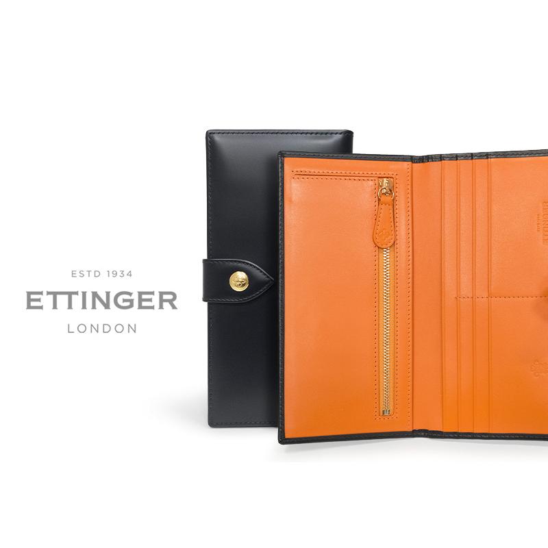 ETTINGER社公認正規販売店 ETTINGER エッティンガー 長財布タブ付き BH953AEJTAB LONG WALLET / ZIP POCKET WITH TAB / 小銭入れ付き長財布の画像
