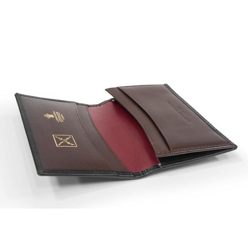 ETTINGER社公認正規販売店 ETTINGER / エッティンガー カードケース 143CJR BLACK-HAVANA-EASTER ROSE カード入れ 名刺入れ 別注カラー 005の画像