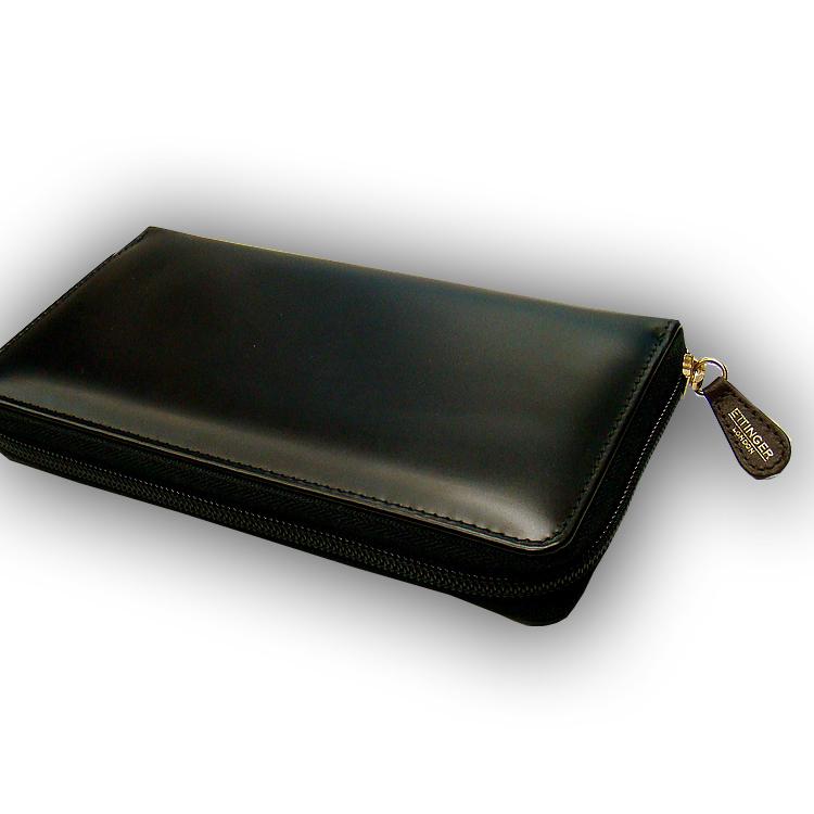 ETTINGER社公認正規販売店 ETTINGER エッティンガー ラウンドジップ長財布 2051CJR BLACK-HAVANA-EASTER ROSE  ロングウォレット   別注カラー 005の画像