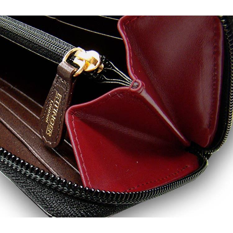 ETTINGER社公認正規販売店 ETTINGER エッティンガー ラウンドジップ長財布 2051CJR BLACK-HAVANA-EASTER ROSE  ロングウォレット   別注カラー 005の画像