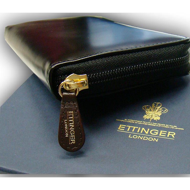 ETTINGER社公認正規販売店 ETTINGER エッティンガー ラウンドジップ長財布 2051CJR BLACK-HAVANA-EASTER ROSE  ロングウォレット   別注カラー 005の画像