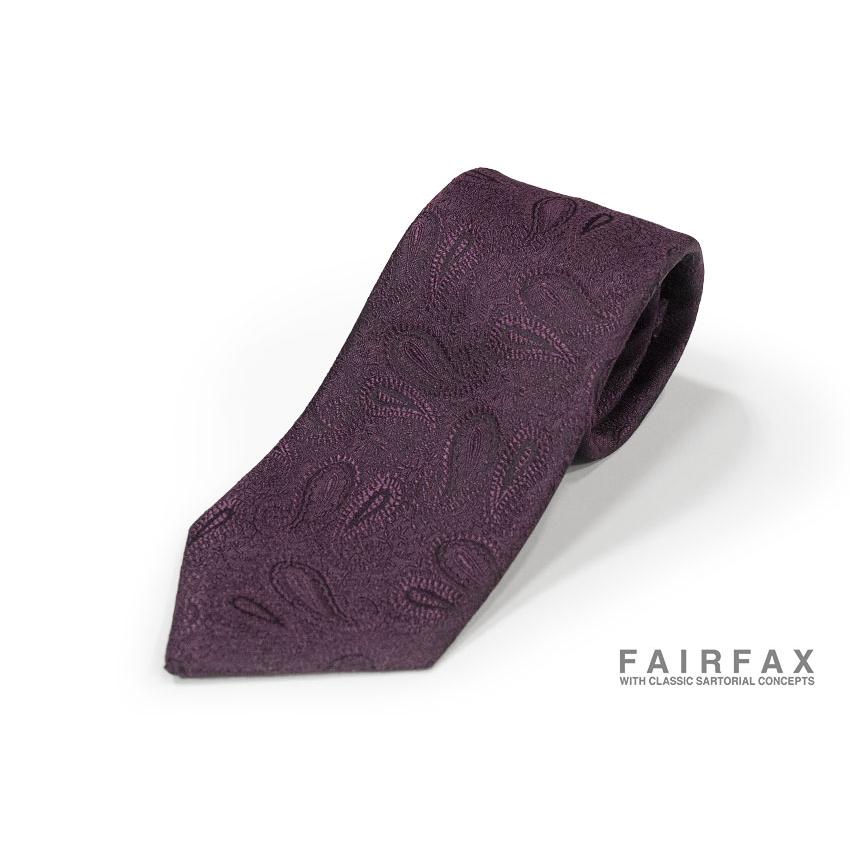 FAIRFAX（フェアファクス） ネクタイ シャドーペイズリー柄ネクタイ