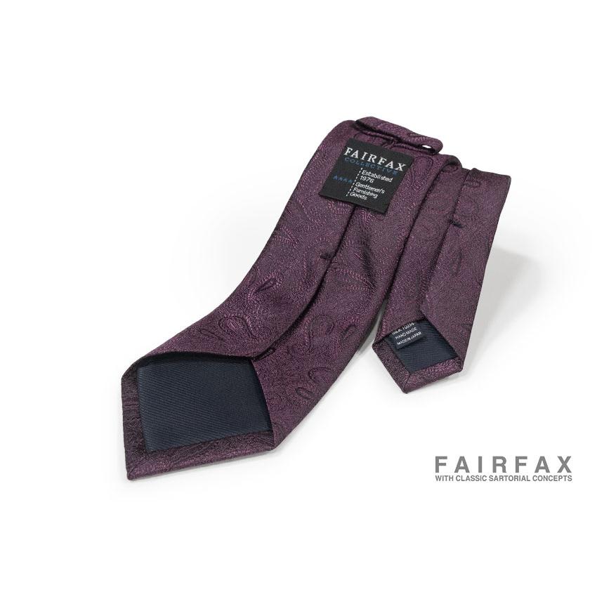 FAIRFAX（フェアファクス） ネクタイ シャドーペイズリー柄ネクタイ