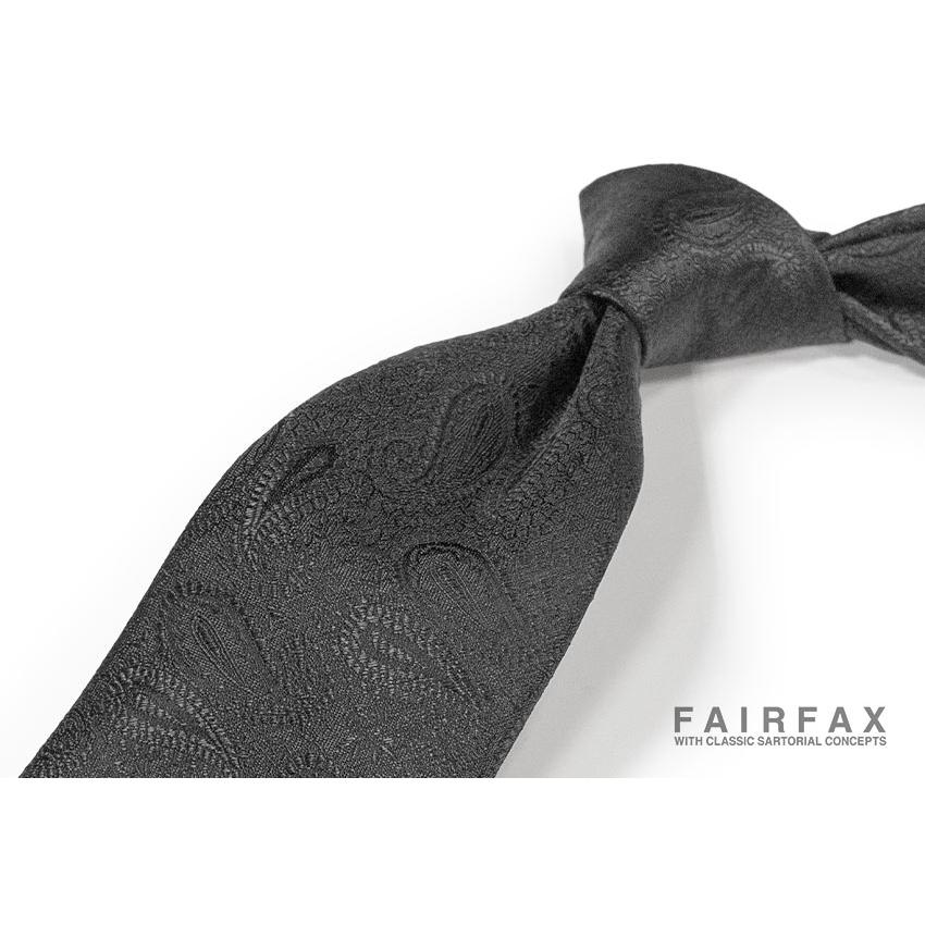 FAIRFAX（フェアファクス） ネクタイ シャドーペイズリー柄ネクタイ