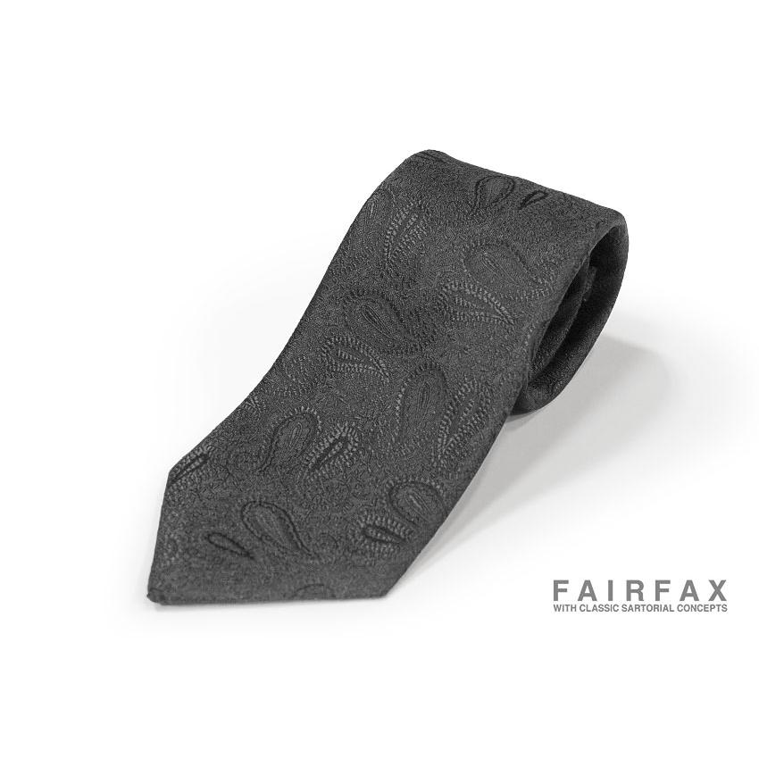 FAIRFAX（フェアファクス） ネクタイ シャドーペイズリー柄ネクタイ