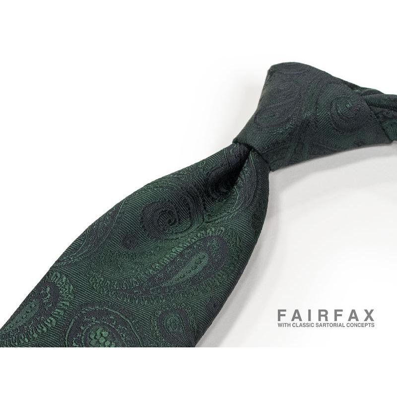 FAIRFAX（フェアファクス） ネクタイ シャドーペイズリー柄ネクタイ