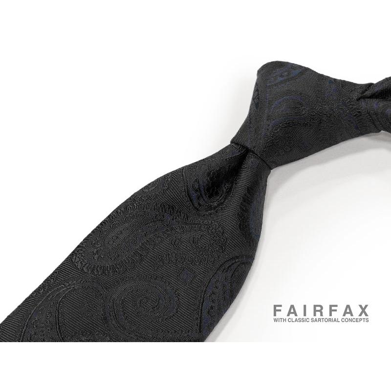 FAIRFAX（フェアファクス） ネクタイ シャドーペイズリー柄ネクタイ