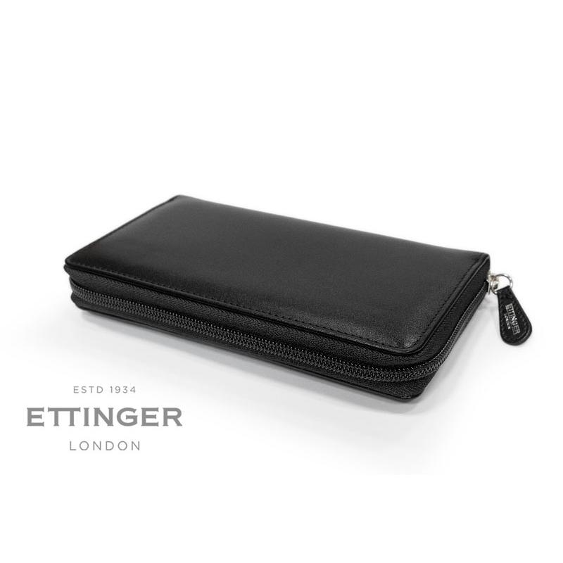 ETTINGER社公認正規販売店 ETTINGER エッティンガー ラウンドジップ長財布 BL2051JR NO CORNERS BLACK COLLECTION ロングウォレット 別注カラー 011の画像