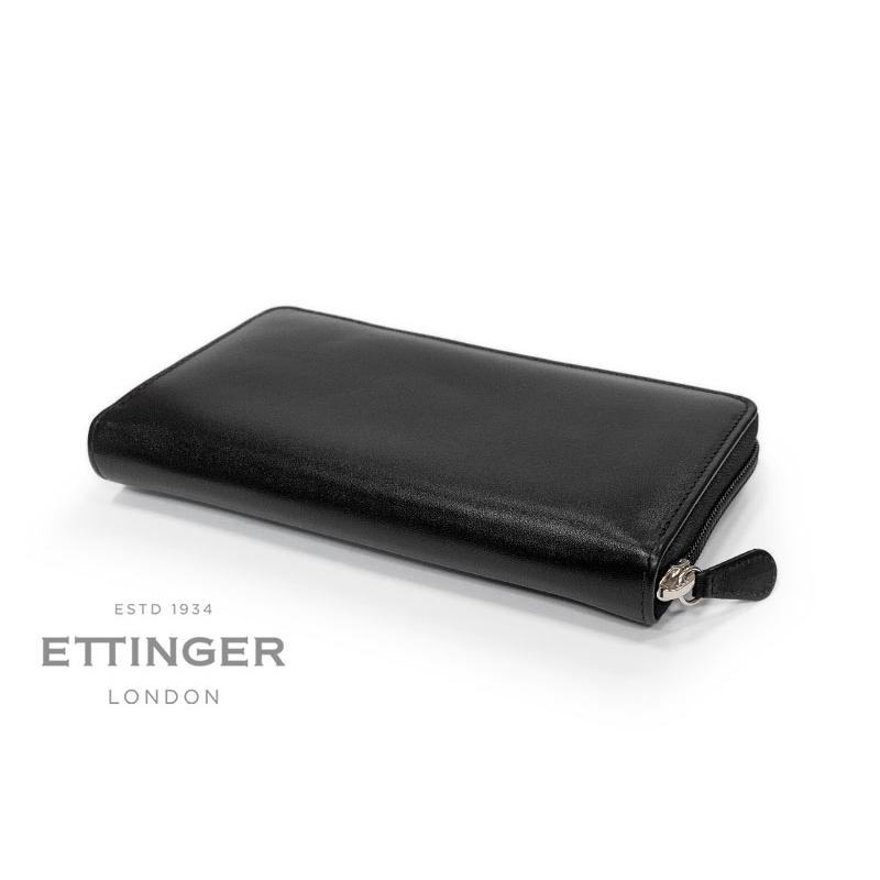 ETTINGER社公認正規販売店 ETTINGER エッティンガー ラウンドジップ長財布 BL2051JR NO CORNERS BLACK COLLECTION ロングウォレット 別注カラー 011の画像