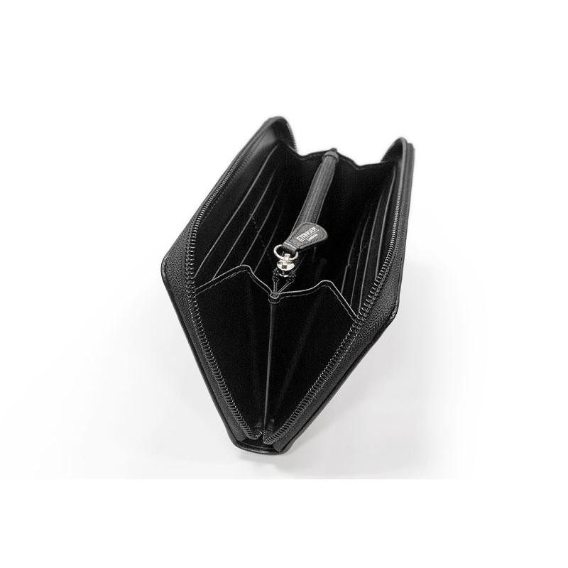 ETTINGER社公認正規販売店 ETTINGER エッティンガー ラウンドジップ長財布 BL2051JR NO CORNERS BLACK COLLECTION ロングウォレット 別注カラー 011の画像