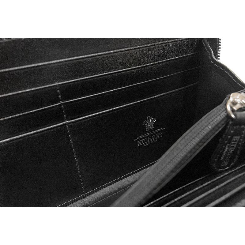 ETTINGER社公認正規販売店 ETTINGER エッティンガー ラウンドジップ長財布 BL2051JR NO CORNERS BLACK COLLECTION ロングウォレット 別注カラー 011の画像